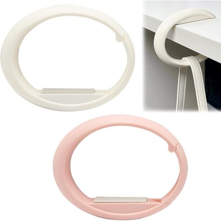 2 kpl Käsilaukkukoukku työpöydälle, kannettava käsilaukkukoukku, käsilaukun pidike, pöytäripustin, koukku, kokoontaitettava