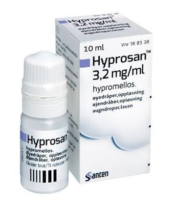 Hyprosan øyedr 3,2mg/ml