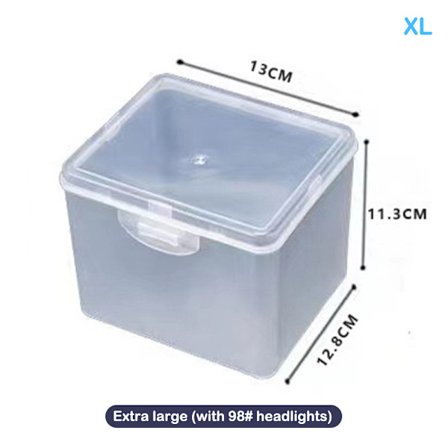 Flip Transparent Desktop Storage Box LED Strålkastare Förpackning Bo