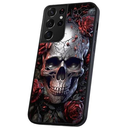 Samsung Galaxy S21 Ultra - Deksel/Mobildeksel Skull Roses