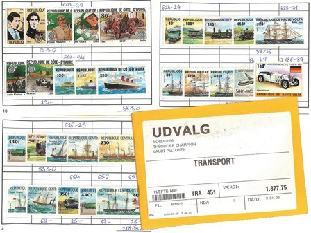 Hele verden - Udvalgshæfte med 160 forskellige frimærker - Postfrisk