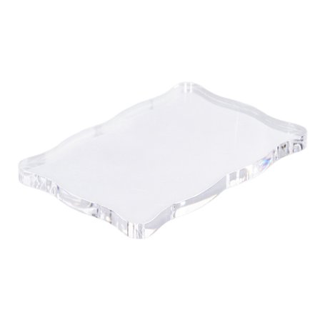 Akryl stempelblokk Akrylhåndtak Buet DIY stempelhåndverk Gummistempel Transparent stempelTL008