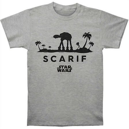 Star Wars Rogue One At-at Silhouette Scarif T-shirt