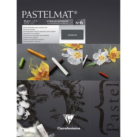 Pastelmat Anthracite 18x24 cm
