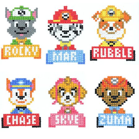 DIY Tegneserie Nummer Olie Maleri Diamant Mosaik Klistermærker til Børn - Kunst Diamant Håndværk Klistermærker Gaver...