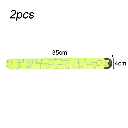 IG LED-armbånd for løping (2-pakning), USB-oppladbart reflekterende grønn