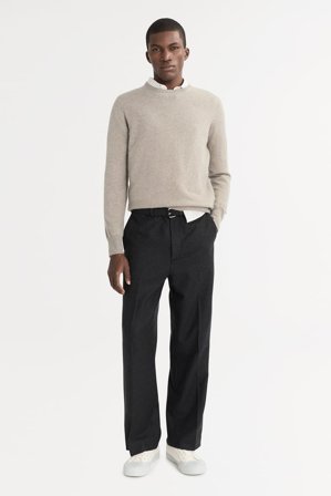 Soft Goat - Men's Classic Crewneck - Kashmirtröja herr - XL - Greige