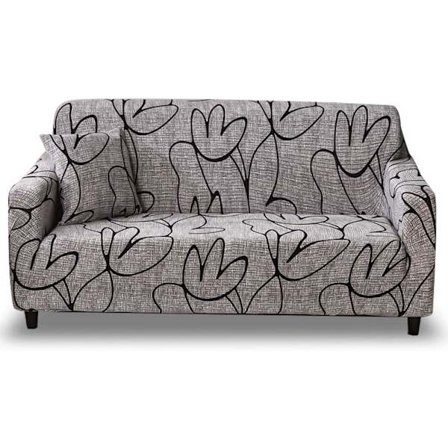 Polyester sofföverdrag sofföverdrag elasticitet stretch 3-sits soffskydd 185-230cm, modell #SL