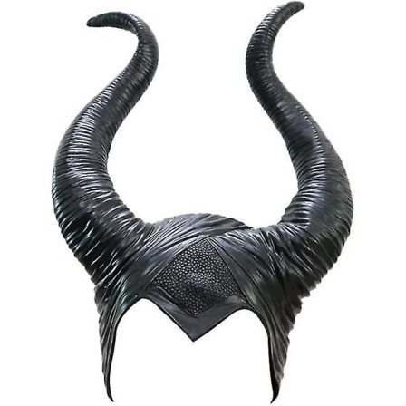 Halloween Maleficent Horn Pannebånd Cosplay Svart, Ond Maleficent Hodeplagg Ornament, for kvinne/mann