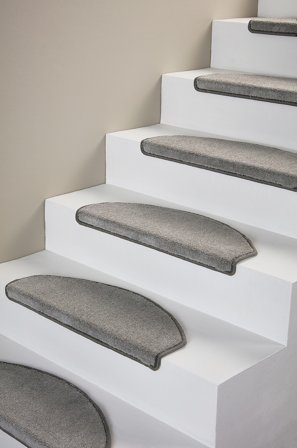 Jotex - Trappetrinnsteppe 15-pakning Polyester/Polyester Stålgrå SOFT - Kjøp Trappetrinnstepper hos Jotex