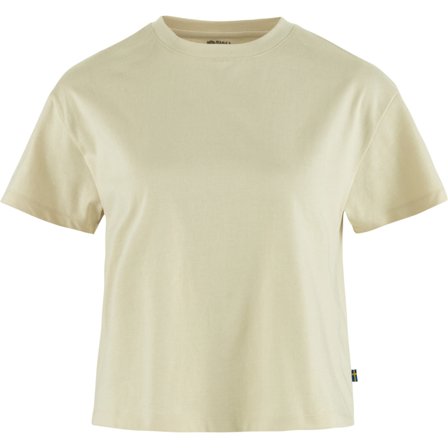 Fjällräven Women's Classic Short T-Shirt in Chalk White/Weiß, Bio-Baumwolle | Size: XS
