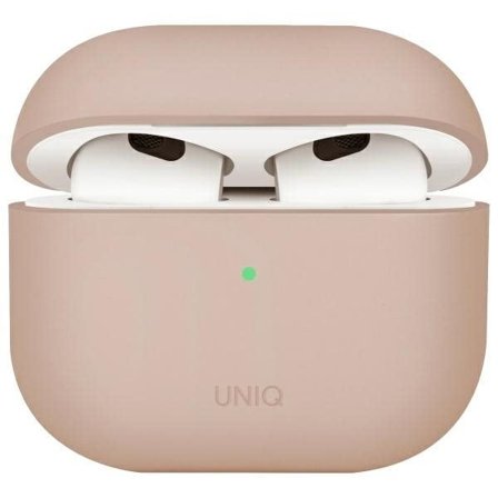 Uniq Lino Silicone AirPods 4 Fodral - Rosa