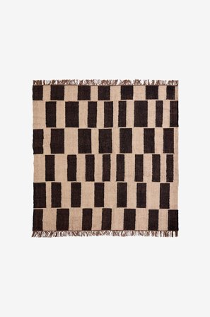 House Doctor - Matto, Hdgraph, 180x180 cm. - Beige - Juutti- & sisalmatot - - Homeroom