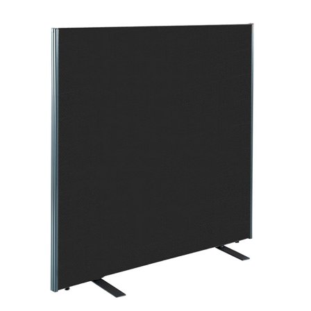 Floor screen, 1400x1800 mm, black