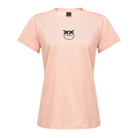 Pinko Bussolotto T-Shirt Jersey rosa, Dam, Dam, Storlek: L