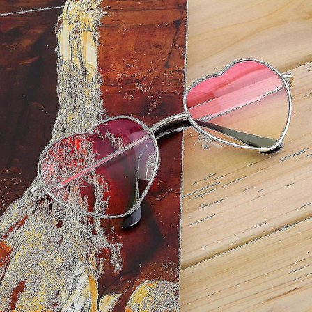 Sydämenmuotoiset naisten aurinkolasit suojalasit silmälasit Anti Uv 400 seosaurinkolasit