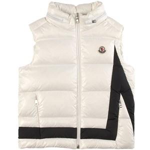 Kids - Moncler Kevoser Branded Puffer Vest White 12 Years - Coats and jackets - 12 years - White