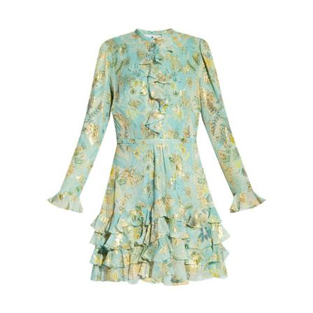 Etro Patterned Kjole Blå, Dame