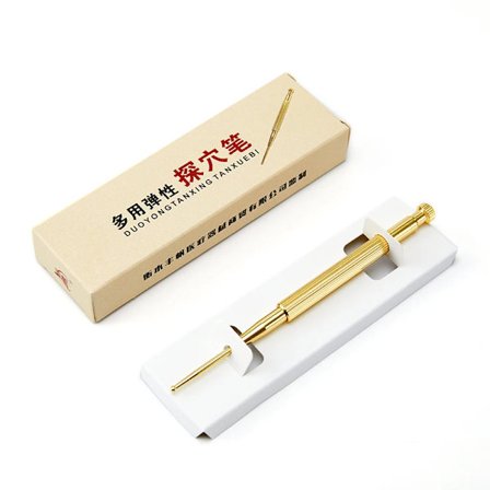 Ren Koppar Ansikte Öga Triggerpunkt Massage Penna Reflexologi Massage Apparat SPA Terapi Stimulator Akupunkt Massager Meridian Muddrare