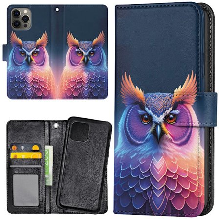 iPhone 15 Pro Max - Lommebok Deksel Ugle