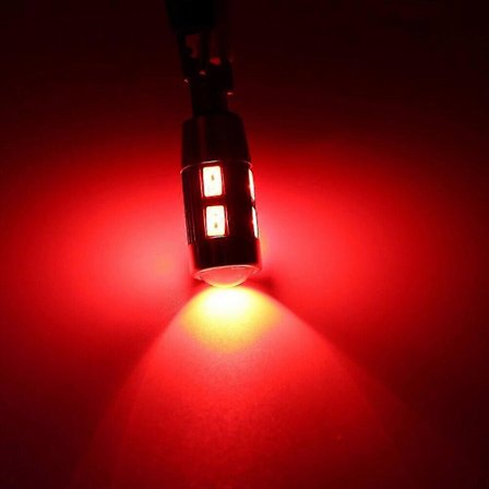 2/4 st T10 LED 10-SMD bilbelysning CANBUS parkeringsljus lampa vit 12V Boris White_OF