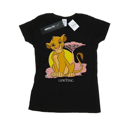 Disney Dam/Kvinnor Lejonkungen Simba Pastell Bomull T-shirt