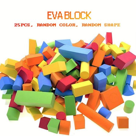 46 stk. EVA Byggeklodser, DIY Kreative Bløde Legetøj, Stabelbare Skum Byggeklodser Bløde Legetøj, STEM Gaver, Montessori Gaver