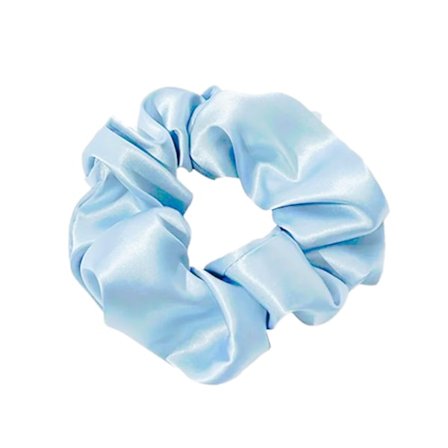 Hiuslenkki - Scrunchie - Satiini - 9cm - Taivaansininen