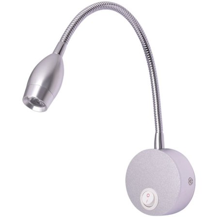 Læselampe, LED-sengelampe med aluminium-svanehals væglampe til seng, til soveværelse kontor varmt hvidt, 3W/6000K hvid læselampe