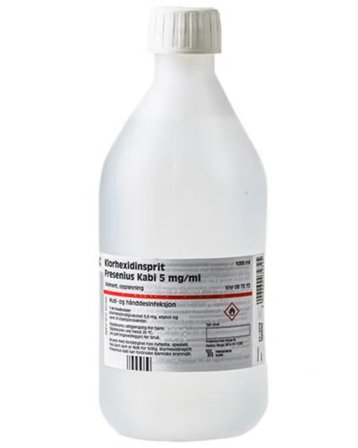 Klorhexidinsprit 5 mg/ml liniment 1000 ml