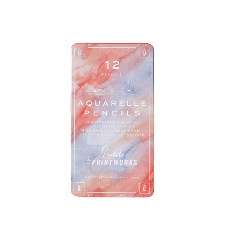Printworks Färgpennor Akvarell, 12-pack Pennor & kontorsmaterial Flerfärgad ONESIZE