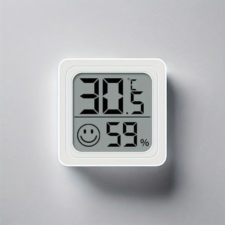 Elektronisk termometer og hygrometer for innendørs bruk, digital temperatur- og fuktighetsmåler