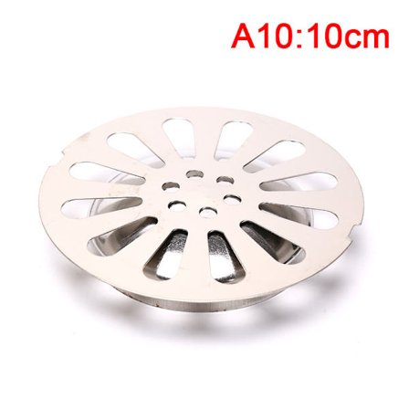 1kpl Ruostumattomasta teräksestä valmistettu lattiakaivon cover ylivuoto Pyöreä tukkeutumisen esto