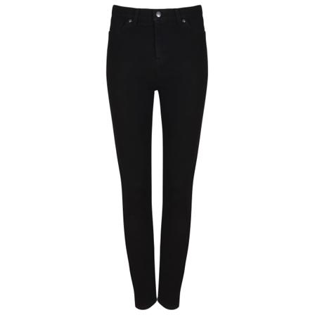 Skinni Fit Dam/dam Skinny Jeans 14l Svart