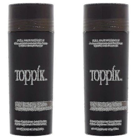2-pack Toppik Hårfibrer Mörkbrun 27,5 g / 0,97 oz Hårvård