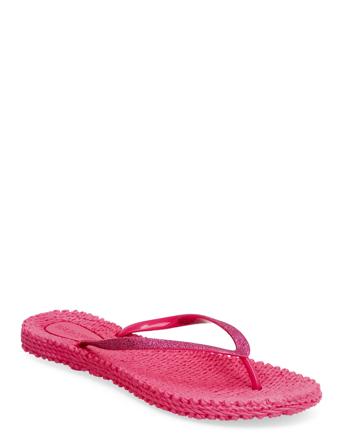 Flipflop With Glitter Shoes Summer Shoes Sandals Beige Ilse Jacobsen*Betinget Tilbud