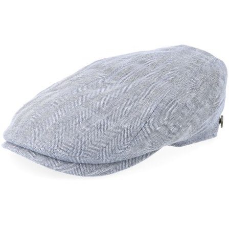 Balmoral - Svart flatcap Keps - Ivy Cap Linen By Balmoral Blue Flat Cap @ Hatstore
