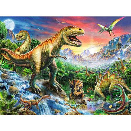 Full 5d Diy Diamond Painting Cross Stitch Dinosaur World Mosaic Som På Bilden 1 25x35cm