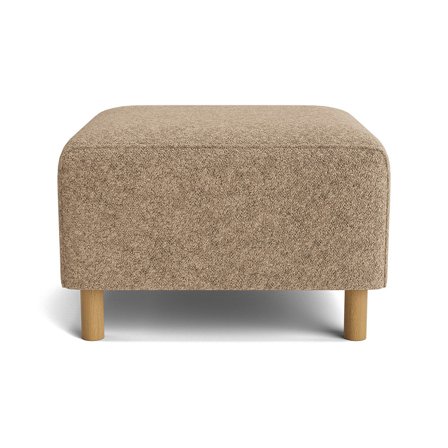 Seam puf - Anthology Mørk Beige - 70x68x45 - Puf