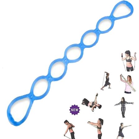 7 Ring Stretch and Resistance Träningsband | Rygg-, Fot-, Ben-, Handsträckare, Armtränare för Sport & Träning, Fysioterapi