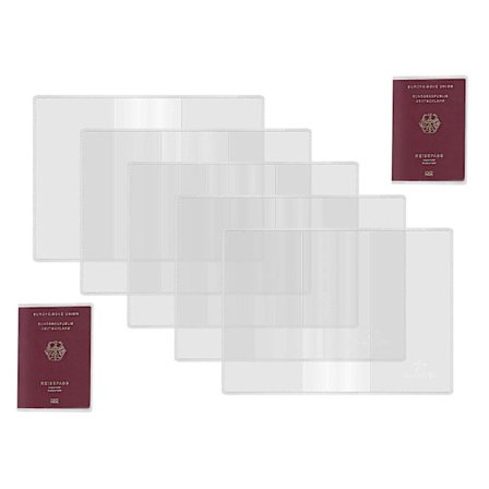 10 stk. gennemsigtige frostede pascovers til standardstørrelse pas Rfid id-korthylstre til rejsearrangører