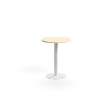 Stół barowy VERTICUS, Ø700x900 mm, brzoza/biały