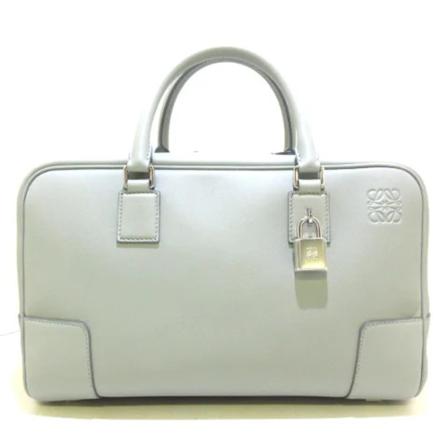 Loewe Pre-owned Pre-owned Läder handvskor grå, Dam Vintage Väskor, Dam, Storlek: ONE SIZE