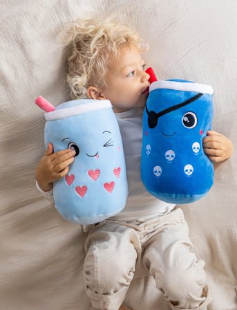 Teddykompaniet Kramis, Bubble Tea, Pirat, 30 Cm - Blue - 30 CM