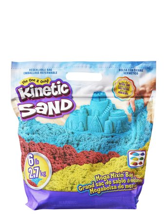 Kinetic Sand Primary Colour Bag - 2,7Kg Patterned Kinetic Sand