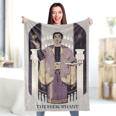 Morsomt Ultra Mykt Tarotkortteppe 100 x 120 cm Festlige Sofatepper Gave