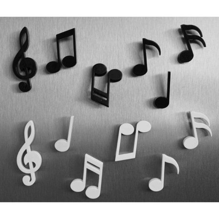 Dekorativa kylmagneter, perfekta kylskåpsmagneter för privat bruk på kontoret (12 st melodi)