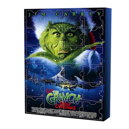 Tilbud! Jule Grinch Småbørnslegetøj Julekalender, Sæt med 24 Figurer & Tilbehør til Juleleg Alder 3+ år[D]