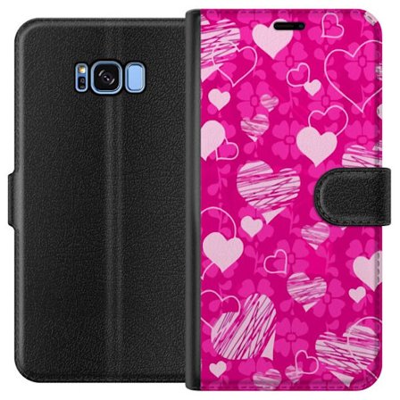 Yhteensopiva Lompakkokotelo Samsung Samsung Galaxy S8 PopSydänKuviointi