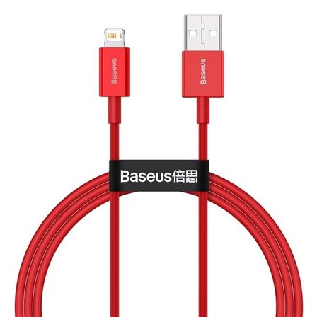 Baseus Superior USB - Lightning-kabel 2,4 A 1 m rød (CALYS-A09)